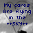 A heart-shaped frame with blue text over a cloudy sky background, displaying sequential text phrases.