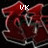 A pixelated red and white abstract shape with a small 'UK' text overlay on a black background.