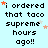 Pixelated text on light blue background with animated orange and white stars, each star changing position across frames.