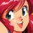 Static 48x48 pixel icon of a cartoon character with red hair and green eyes, cropped to show face only against a light background.