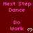 A static image with a dark red background displays repeated text and heart symbols in pink and white pixelated fonts.