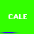 Green background with white text "CALE" repeated six times in two , each containing three instances of the word
