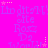 A bright pink background features repeated light purple text and small pink stars, with no visible animation changes.