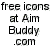 Animated contact sheet of six frames showing a cartoon character on cannabis leaves with changing props and text labels.