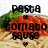 Pixelated image of a carrot with green leafy top, red-orange body, and beige base, overlaid with bold black text reading "POTATO TOMATO PUREE" in three lines.