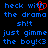 Blue pixelated text on black background with red heart symbol replacing 'o' in 'with', repeated twice in
