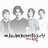 A pixelated grayscale image of four figures with red text reading "All American Rejects!!!" on a black background.