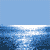 Animated sequence of three dolphins leaping from blue water under a light blue sky, each dolphin in a different position across the frames.