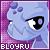 Pixelated blue dragon head with purple spots on a pink dotted background, displaying four distinct eye expressions in a