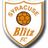 A pixelated graphic divided into four quadrants with a shield emblem, orange background, and blue text reading 'syr blitz # 2' and '07 nyw state champs'.