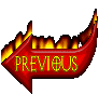 Red arrow-shaped icon with 'PREVIOUS' text and flame effects, displayed in three variations showing different flame states.