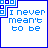 A 4x4 contact sheet of animated frames showing a pixelated blue text animation on white backgrounds with blue borders, where the phrase "I never meant to be" gradually transitions into "so cold" through dot patterns and partial text visibility.
