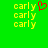 Green background with yellow text 'early' repeated three times on left and two times on right, red pixelated heart symbol above the top-right 'early'.
