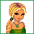 Pixel art contact sheet showing a blonde female character in green attire with text "kiss me I'm Irish!" and heart symbols across multiple frames.