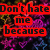 Pixelated text in red and purple boxes on a dark, colorful background with heart symbols.