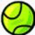 Two bright green tennis balls with black seams, side-by-side on a white background.