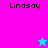 Four display the name 'Lindsay' with a star icon changing color between cyan and magenta on pink and blue backgrounds