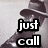 Black-and-white image of a person in a fedora and suit with overlaid text reading "just call my name and i'll be there." in bold white letters with black outlines.