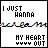 12 displays text "I JUST HANNA" and "MY HEART #### OUT" with color variations across the