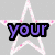 A static image with four quadrants showing star motifs and text: 'your' over a pink-outlined white star on gray, 'my' over colorful stars on light background, 'star' in purple over multicolored stars on black.