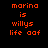 Four display identical orange pixelated text on black and blue backgrounds with no visible animation changes