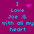 Pixelated text on magenta background with animated heart and starburst symbols replacing static heart in two variations.