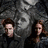 Animated sequence showing two figures in dark clothing against a gray background, followed by a close-up of a person with brown hair and a heart symbol.