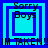 Four identical blue and cyan square frames with 'Sorry Boys' text above and 'IM TAKEN!' below, arranged in a