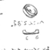 Static grayscale buddy icon featuring a circular emblem with internal shapes, stylized text below it, and a horizontal bar with two small elements beneath the text.