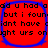 Red circular icon with blue border containing pixelated black text reading "ad u had add u had but i foun idnt have cidnt have cight urs onight urs on" in four identical quadrants.