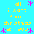 Pixelated text and symbols on a bright cyan background with yellow and pink elements arranged in a pattern