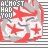 identical pixelated icons featuring red and white star shapes, plus signs, and gray text reading "ALMOST HAD YOU" on a striped background