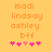 Pixelated orange text on yellow background with pink hearts; animation changes heart positions between frames.