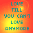 four identical displays cyan text on a gradient background shifting from orange to yellow