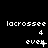Pixelated text displays 'lacrosse' above a number and 'ever' with punctuation variations across three on black background