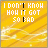 Yellow background with diagonal stripes and white wave patterns, displaying repeated text "I DON'T KNOW HOW IT GOT SO BAD" in pixelated font.