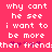 Pixelated text on a solid pink background with white lettering and small purple star-like symbols at the bottom.