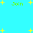 A static image with a bright cyan background featuring multiple yellow star shapes and green 'Join' text elements scattered across the frame.