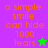 A static image with orange text reading "a simple smile can hide 1000 tears" and a star symbol, displayed on two background colors.
