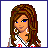 A 3x3 contact sheet of pixel art frames showing a female character in various poses with baseball-themed elements, including text and logos.