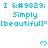 A static image displays repeated text and heart symbols in cyan on white, with a gray rectangle partially obscuring the bottom-right corner.