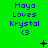 Green background with purple text reading "Maya Loves Krystal <3" repeated across three and three , featuring small black and white pixelated symbols between text blocks