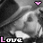 A 4-frame animated contact sheet showing a grayscale cartoon character with pink and white heart symbols, each frame displaying the word "Love" in pixelated text with varying color emphasis.