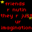 Red pixelated text on black background with yellow stars, repeating phrases and words in a pattern
