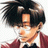 Pixelated anime-style character with dark tousled hair and a red jacket over a white shirt, positioned next to black background with white text.