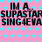 Pixelated text repeats across a pink background with cyan stars, showing partial phrases and numbers in black block letters.