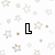 A static image displays the text "Liz" in three variations with increasing letter count, set against a background of small star shapes.