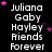 A black background displays repeated white text blocks listing names and phrases with pink star accents, arranged in a pattern