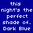 A static digital image displays repeated text in white pixelated font on a solid dark blue background, forming three vertical of identical phrases