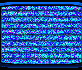 six rectangular with blue borders, each filled with dense multicolored pixel noise in varying patterns
